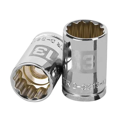 Dado de 13 mm, 12 puntas, cuadro 3/8', TRUPER