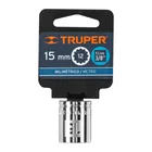 Dado de 15 mm, 12 puntas, cuadro 3/8', TRUPER 4