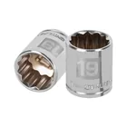 Dado de 19 mm, 12 puntas, cuadro 3/8', TRUPER 1