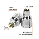 Dado de 7 mm, 6 puntas, cuadro 3/8', TRUPER 2