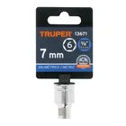 Dado de 7 mm, 6 puntas, cuadro 3/8', TRUPER 4