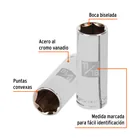 Dado largo de 11/16', 6 puntas, cuadro 3/8', TRUPER 2