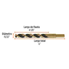 Broca HSS 15/32' Trugold para metal, TRUPER EXPERT 4