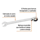 Llave combinada matraca reversible 24mmx330 mm largo, EXPERT 2