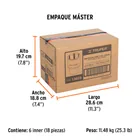 Dado de 1-9/16', 6 puntas, cuadro 3/4', TRUPER 7