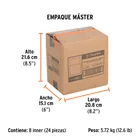 Dado de 13/16', 12 puntas, cuadro 3/4', TRUPER 7
