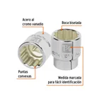 Dado de 1-7/16', 12 puntas, cuadro 3/4', TRUPER 2