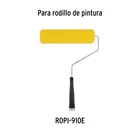 Felpa para rodillo 9 x 3/8' de esponja, superficies lisas 4