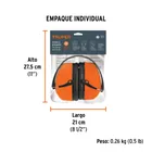 Orejera plegable, ajustable, TRUPER 5