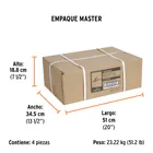 Malacate de manivela 1100 kg con cable, TRUPER 4