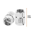 Dado de 22 mm, 6 puntas, cuadro 3/4', TRUPER 3