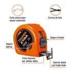 Flexómetro XTRA 7.5 m cinta extra ancha 28 mm, TRUPER 2