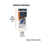 Lentes seguridad espejo azul c/cordón ajustable, Sport 4