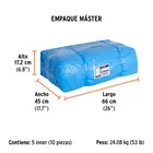 Lona de polietileno reforzada 3 x 4 m, azul, 180g/m2, TRUPER 5