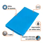 Lona de polietileno reforzada 4 x 5 m, azul, 180g/m2, TRUPER 2