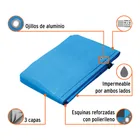 Lona de polietileno reforzada 5 x 6 m, azul, 180g/m2, TRUPER 2
