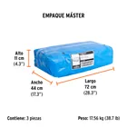Lona de polietileno reforzada 5 x 6 m, azul, 180g/m2, TRUPER 4
