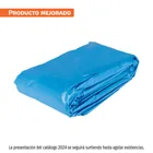 Lona de polietileno reforzada 6x12 m, azul, 180g/m2, TRUPER 1