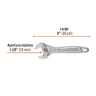 Llave ajustable (perico) 8' profesional cromada, EXPERT 3