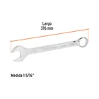 Llave combinada extralarga 1-5/16' x 376 mm de largo, EXPERT 3