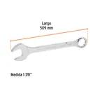 Llave combinada extralarga 1-7/8' x 509 mm de largo, EXPERT 3