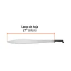 Machete acapulqueño de 27' cacha negra inyectada, TRUPER 2
