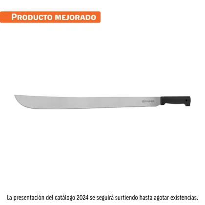 Machete estándar 26' cacha negra inyectada, TRUPER