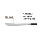 Machete estándar 26' cacha negra inyectada, TRUPER 2