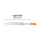 Machete acapulqueño de 24' cacha naranja, TRUPER 3