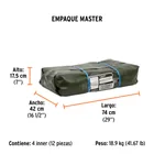 Lona uso rudo 2 x 3 m, verde olivo, 240 g/m2, TRUPER EXPERT 6