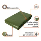 Lona uso rudo 6 x 9 m, verde olivo, 240 g/m2, TRUPER EXPERT 2