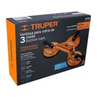 Ventosa de aluminio para vidrio, 3 copas de succión, TRUPER 5