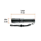 Linterna LED recargable, de aluminio, 500 lm, TRUPER EXPERT 3