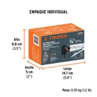 Rectificador neumático 1/4' angular, TRUPER 8