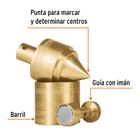 Plomada de latón 24 oz con centro y guía magnética, TRUPER 2