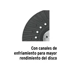 Respaldo para discos de lija 7', eje M14, TRUPER 2