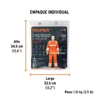 Conjunto impermeable doble capa naranja con reflejante, CH 4
