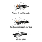 Pinza de presión 4', punta larga, TRUPER 2