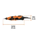 Herramienta rotativa 150W con 97 accesorios, TRUPER PRO 3