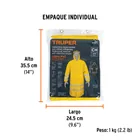 Gabardina impermeable doble capa con reflejante, CH, TRUPER 5