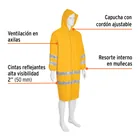 Gabardina impermeable doble capa con reflejante, G, TRUPER 2