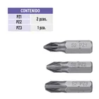 Estuche con 5 puntas pozidriv combinadas largo 1', EXPERT 2