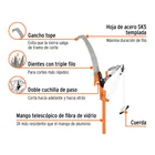 Cortador de ramas altas mango telescópico 3.6 m fibra vidrio 2