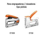 1000 grapas 1/2' corona 10.6 mm, para ET-50X y ET-50, TRUPER 2