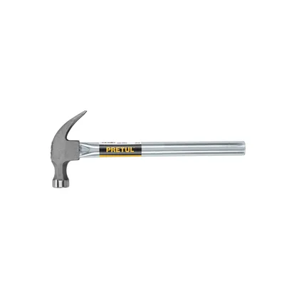 Martillo uña curva 16 oz, mango tubular, PRETUL