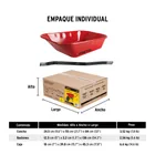 Carretilla 3.5 ft3 roja, angosta ,neumática, tubular, PRETUL 8