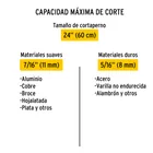 Cortapernos 24', mango tubular, PRETUL 5