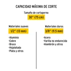 Cortapernos 30', mango tubular, PRETUL 3