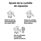 Cuchillas de repuesto para cortapernos 14', PRETUL 3