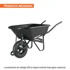 Carretilla concha plástica 5 ft3 Neumática b/tubular, PRETUL 1